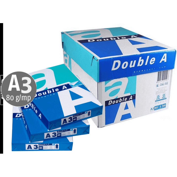 Hârtie Copiator A3 Double A 80 g/mp, 500 coli | Service Grup