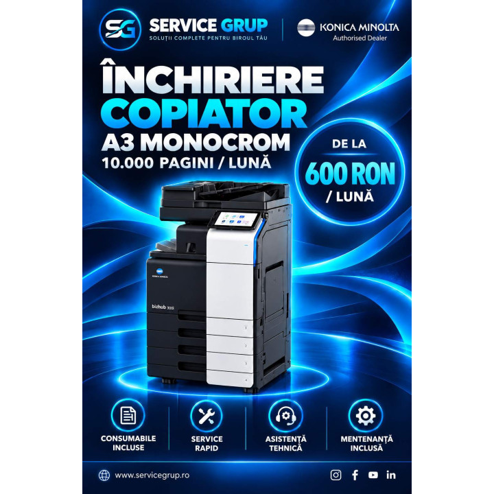 Inchiriere Copiator A3 Iași | Expert Business – Service Grup